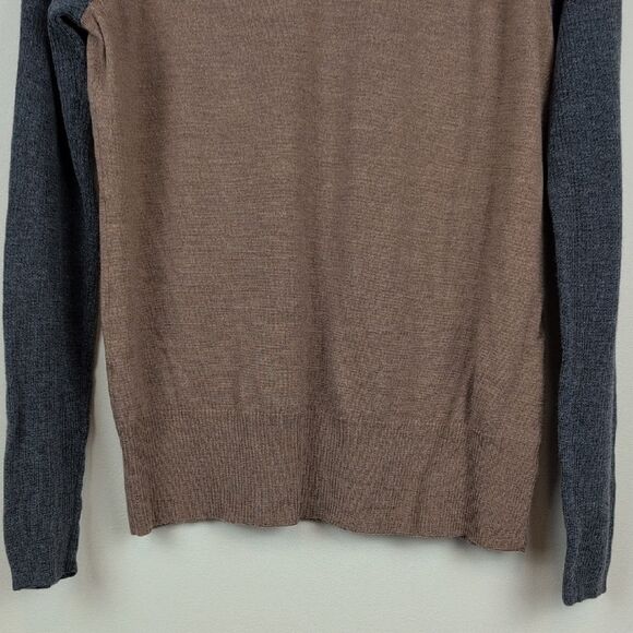Pendleton Merino Wool Ragland Turtleneck Sweater Camel Gray Size L - Picture 6 of 9